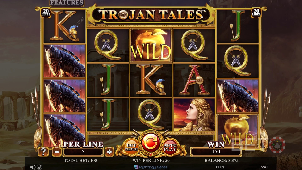 Ulasan Kisah Troya oleh BETO Slots