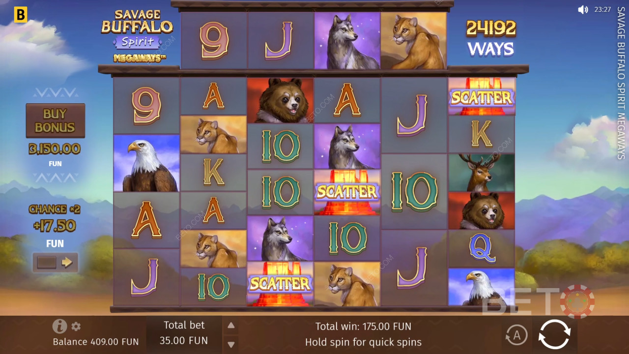 Ulasan Megaways Savage Buffalo Spirit oleh BETO Slots