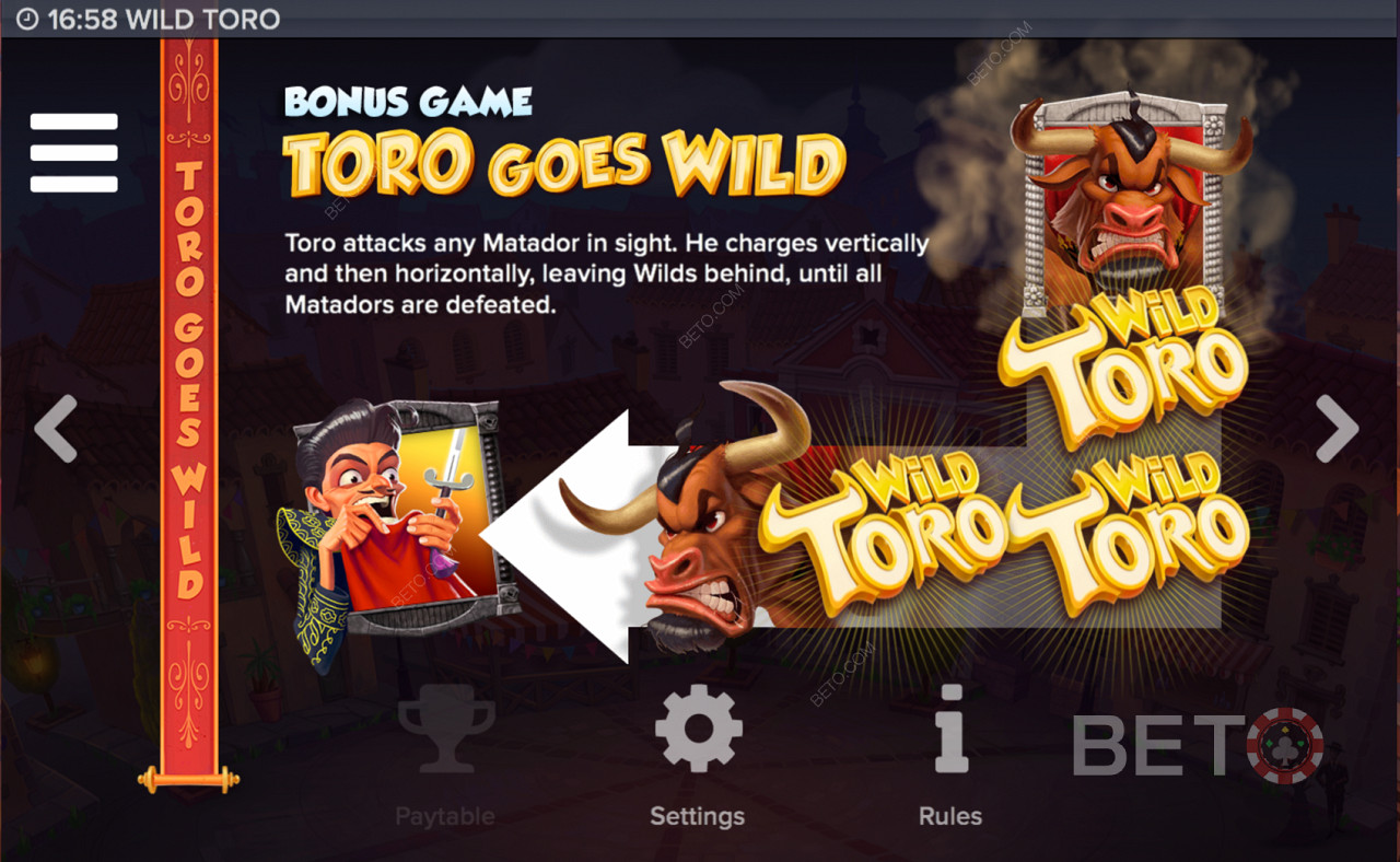 Fitur Khusus di slot Wild Toro