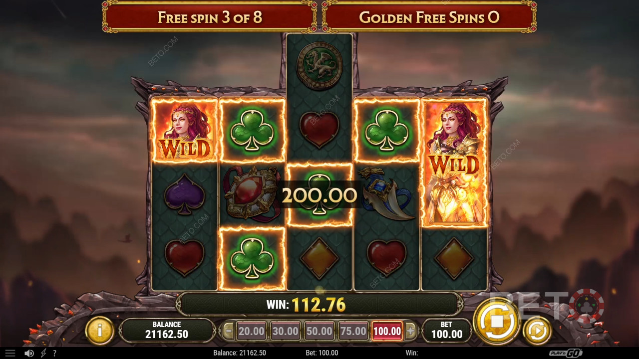 Menangkan 5,000x taruhan Anda di Mesin Slot Dragon Maiden!