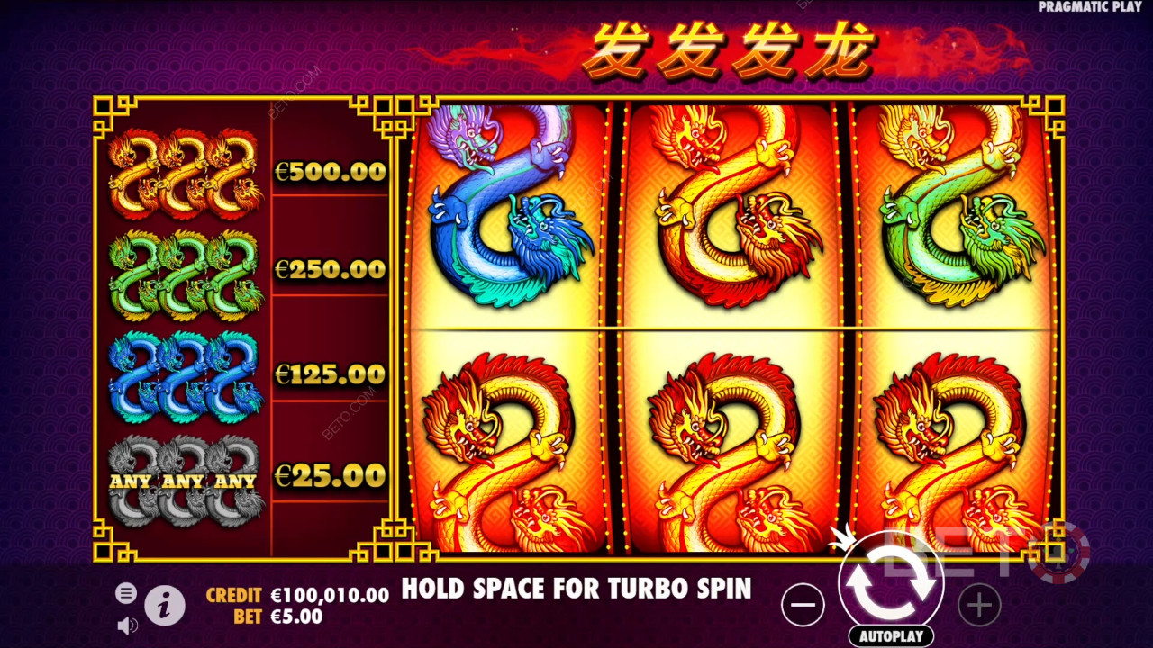 Menangkan 100x lipat taruhan Anda di Slot 888 Dragons!