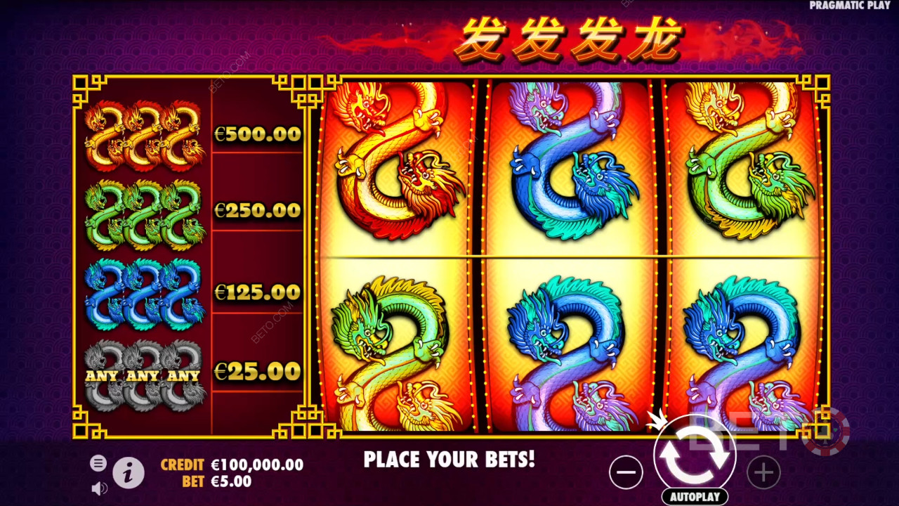 Putusan untuk 888 Dragons Slot Online