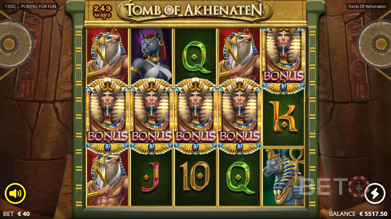 Ulasan Tomb of Akhenaten oleh BETO Slots