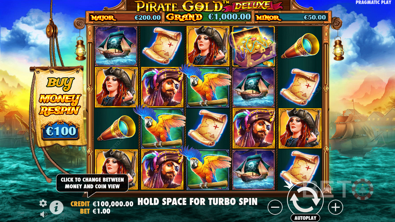 Ulasan Pirate Gold Deluxe oleh BETO Slots