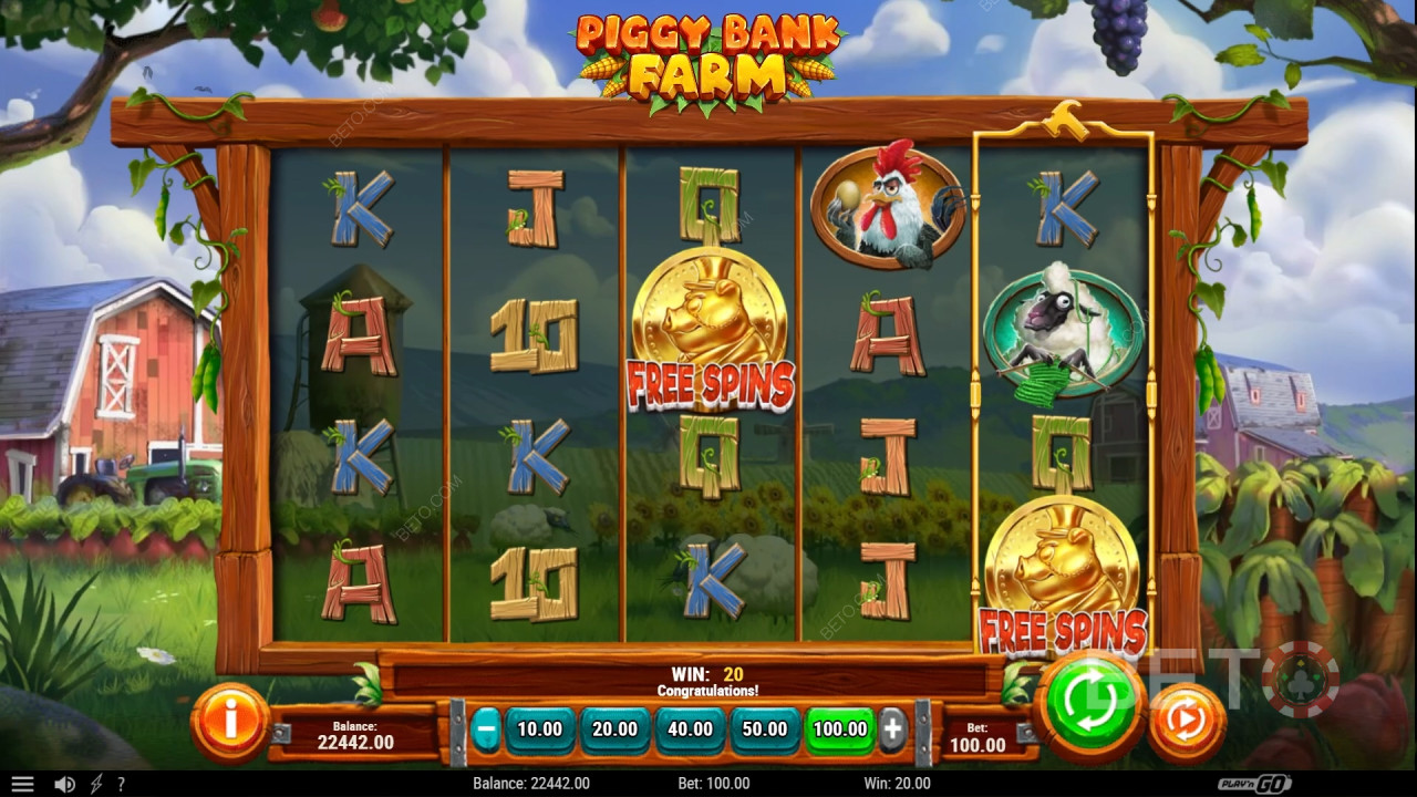 Ulasan Peternakan Celengan oleh BETO Slots
