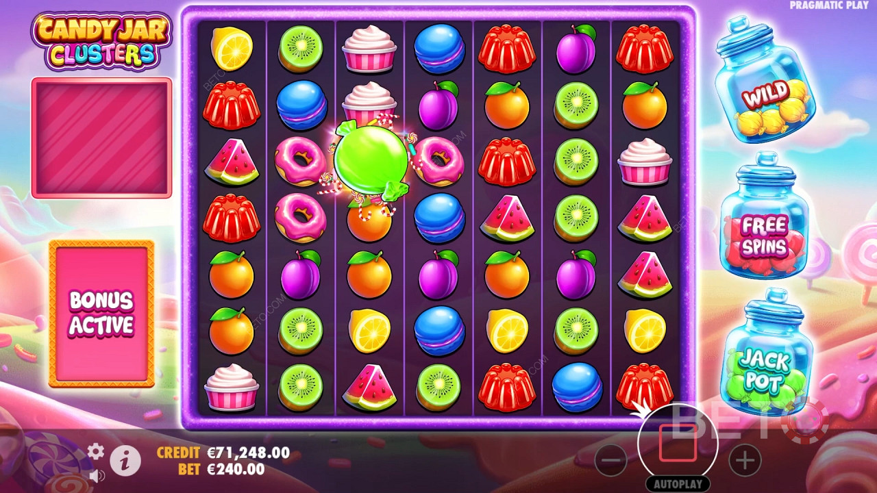 Ulasan Cluster Candy Jar oleh BETO Slots