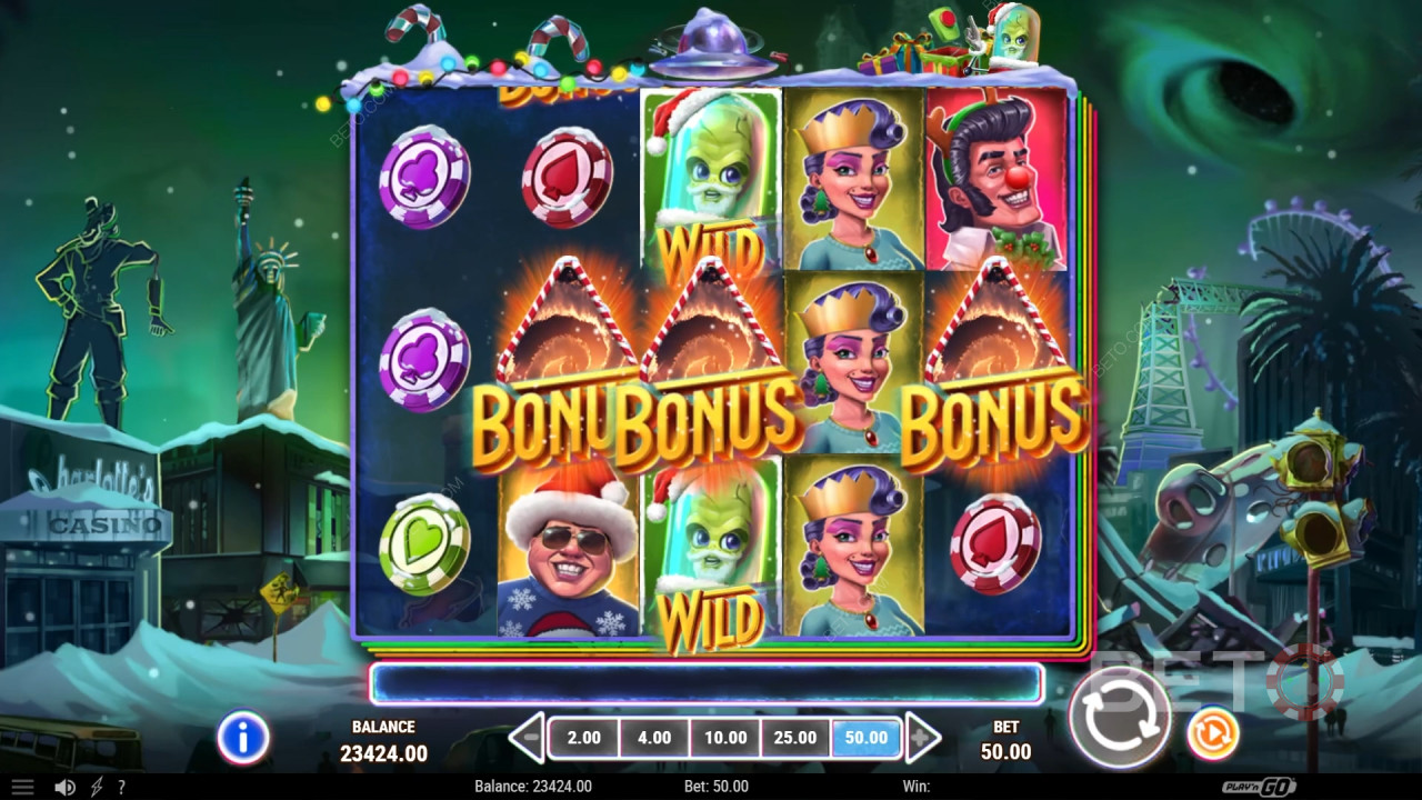 Menyerang Vegas Las Ulasan Natal oleh BETO Slots