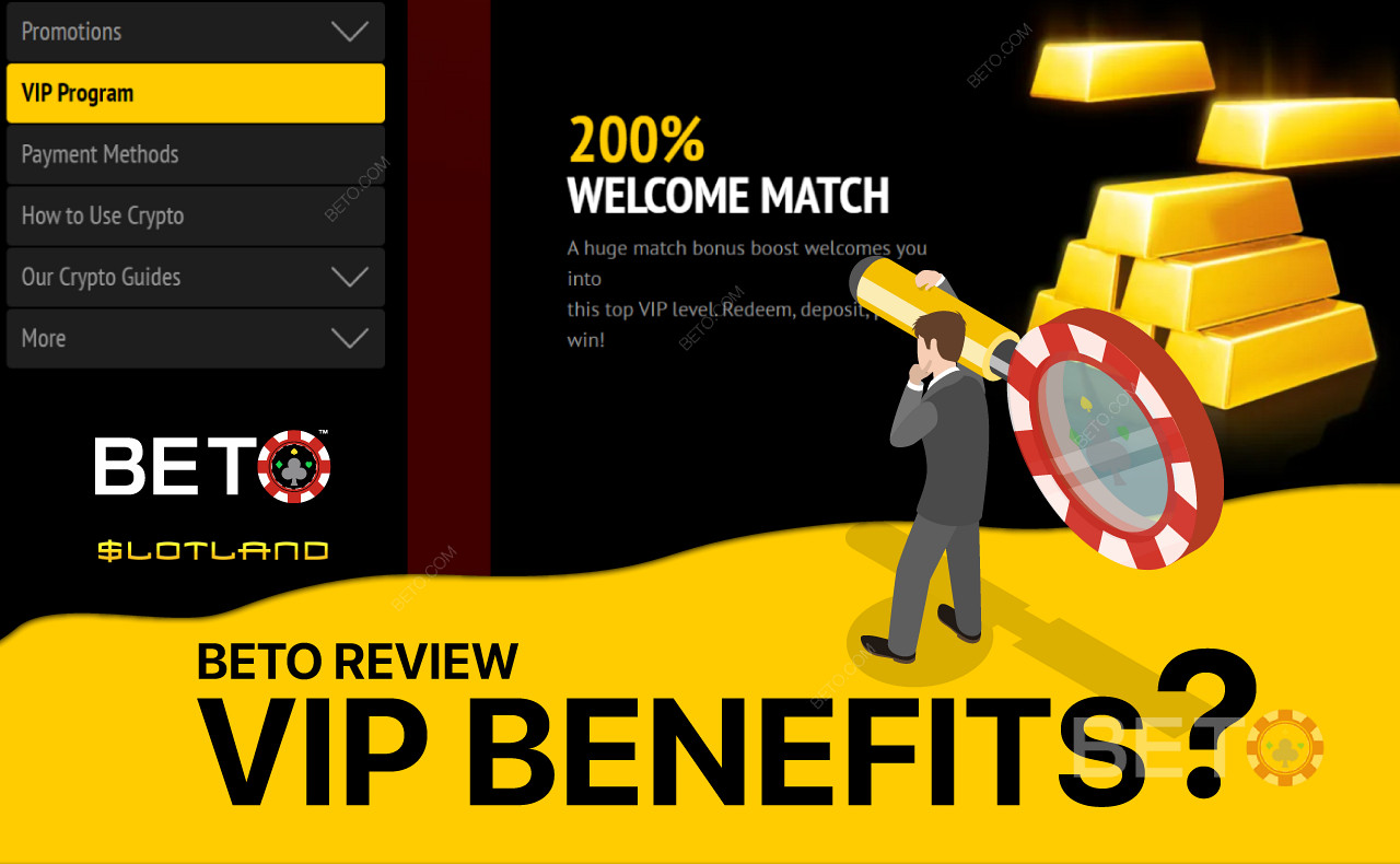 Nikmati beberapa keuntungan seperti bonus 200% Welcome Match dengan naik ke peringkat VIP