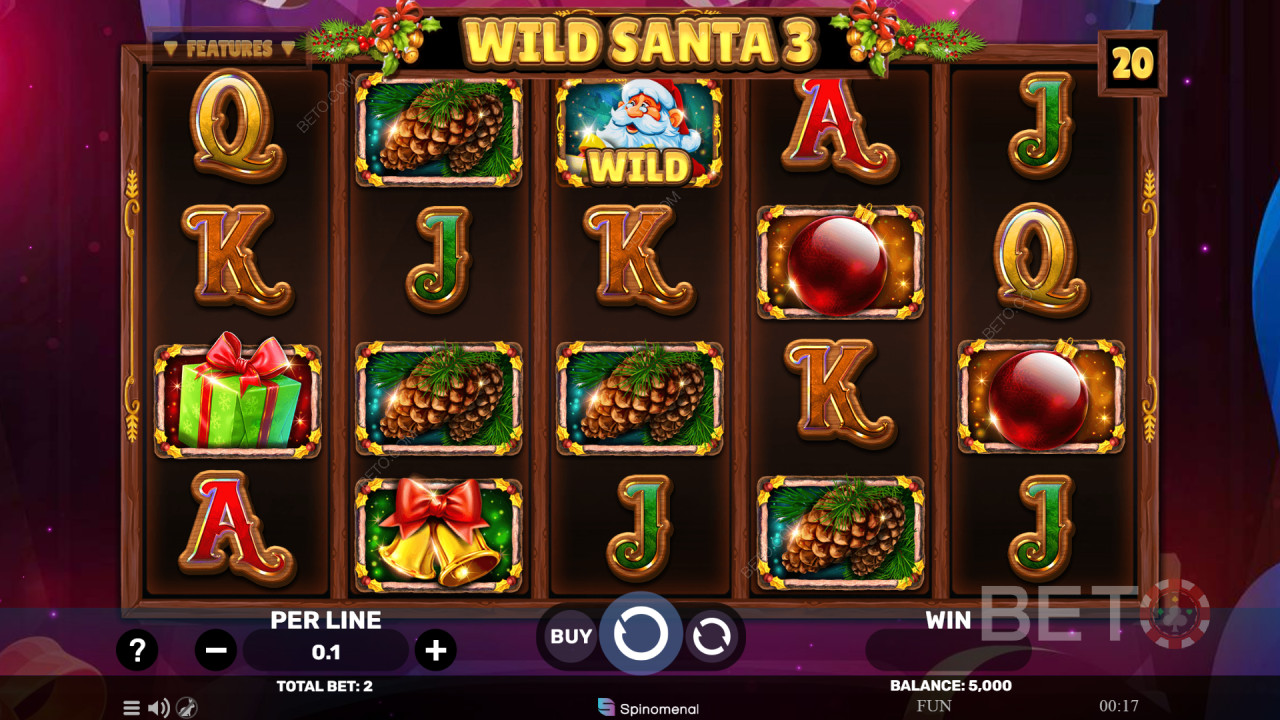 Ulasan Wild Santa 3 oleh BETO Slots