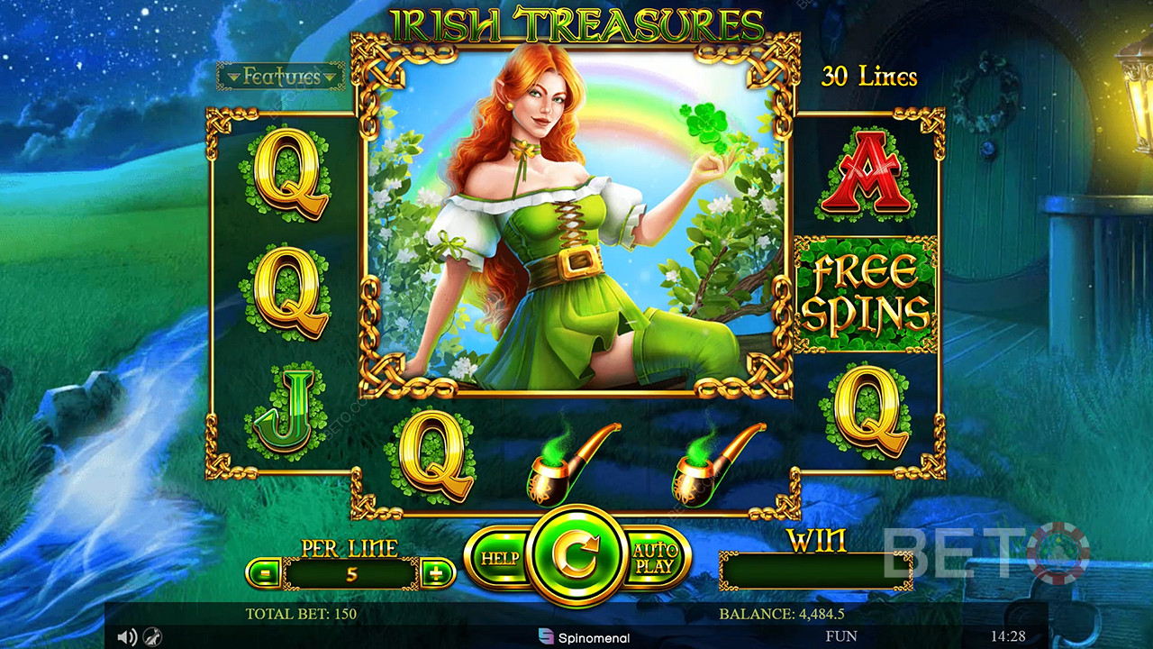 Irish Treasures (Spinomenal) Main Gratis