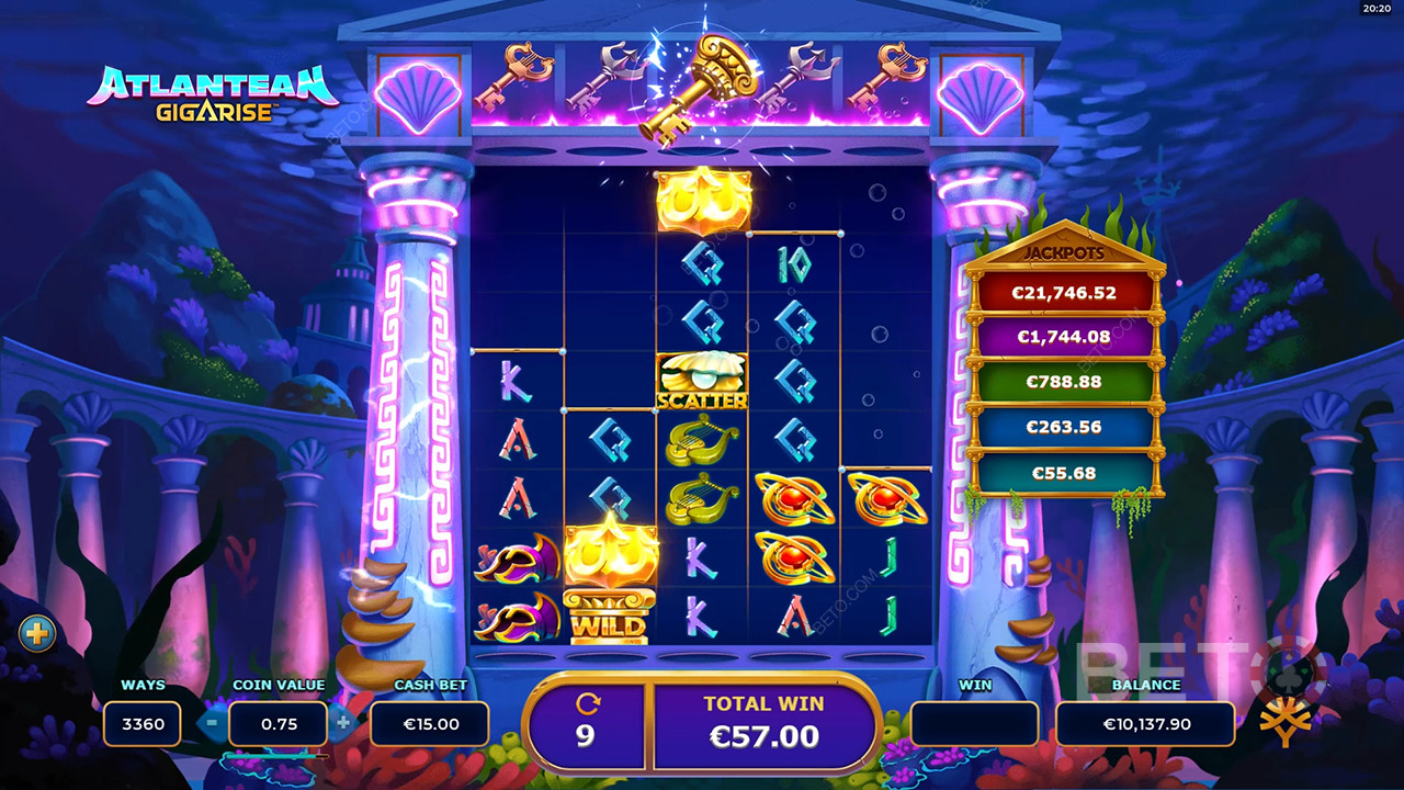 Ulasan Atlantis Gigarise oleh BETO Slots