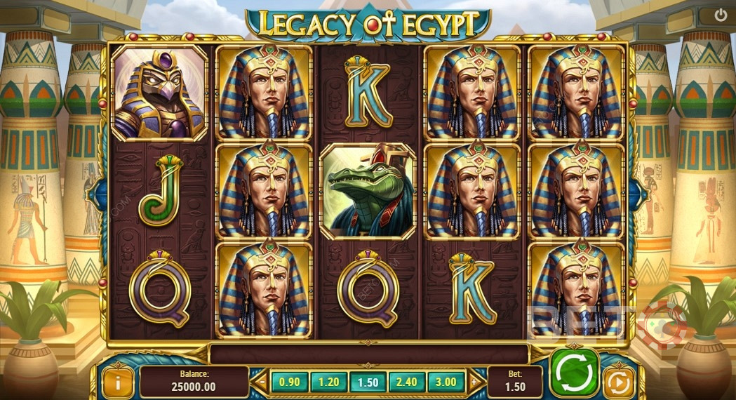 Simbol-simbol dengan bayaran tinggi di Legacy Of Egypt