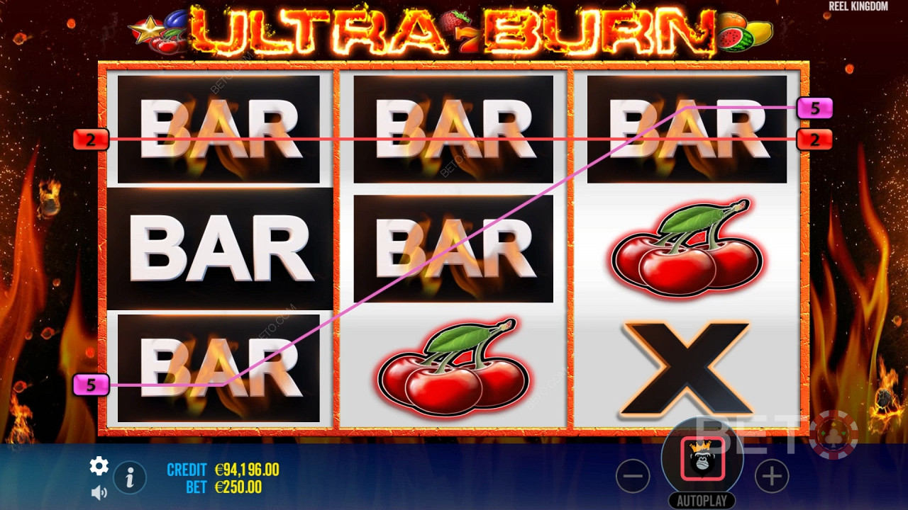 Ulasan Ultra Burn oleh BETO Slots