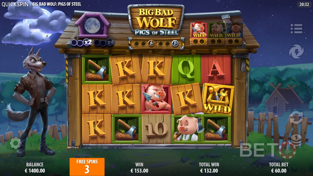 Serigala Jahat Besar: Ulasan Babi Baja oleh BETO Slots