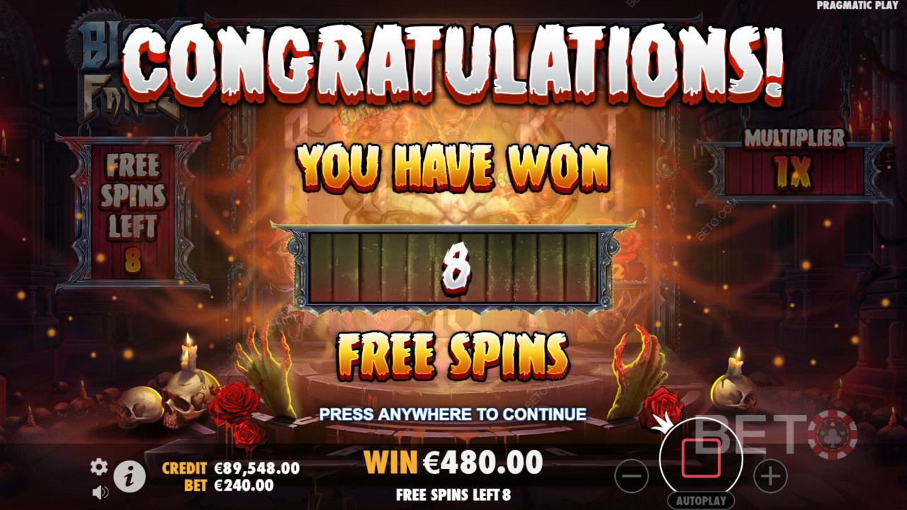 Menangkan 5,000x taruhan Anda di Mesin Slot Blade & Fangs!