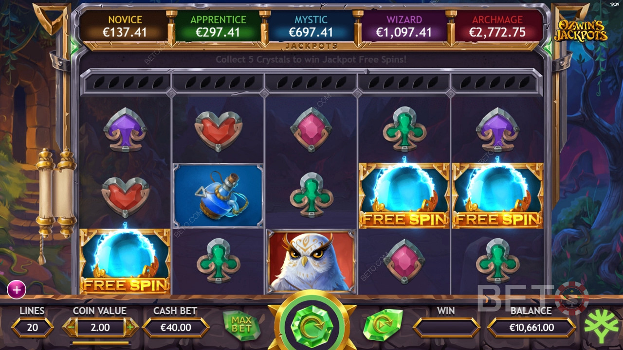 Ozwin's Jackpots Main Gratis