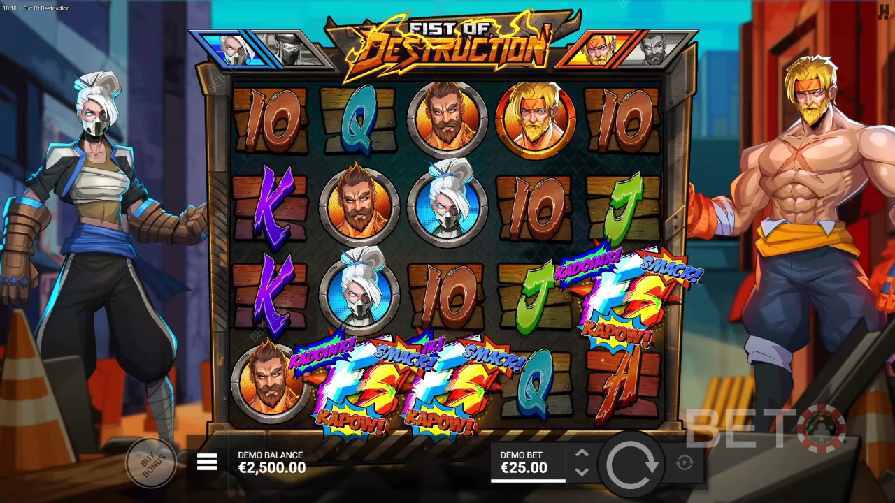 Ulasan Fist of Destruction oleh BETO Slots