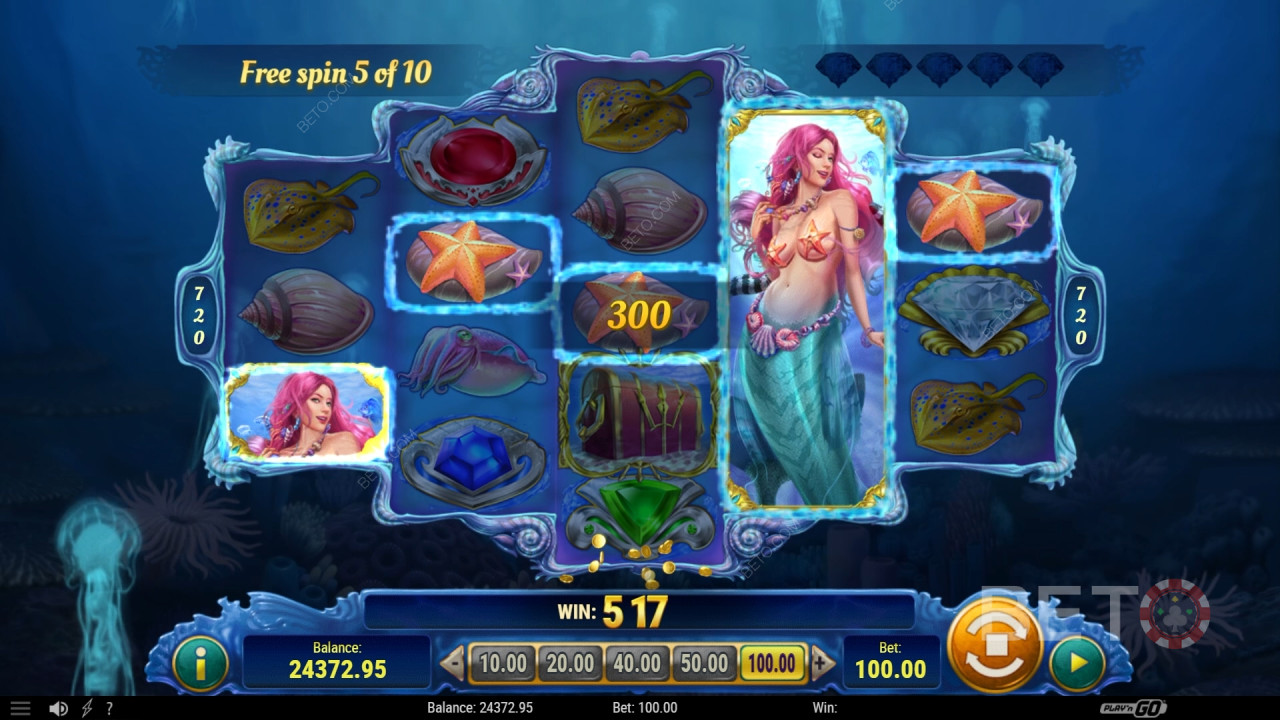 Ulasan Berlian Putri Duyung oleh BETO Slots