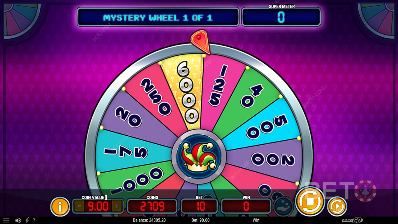 Menangkan hingga 2,397.5x taruhan Anda di Slot Online Mystery Joker 6000!