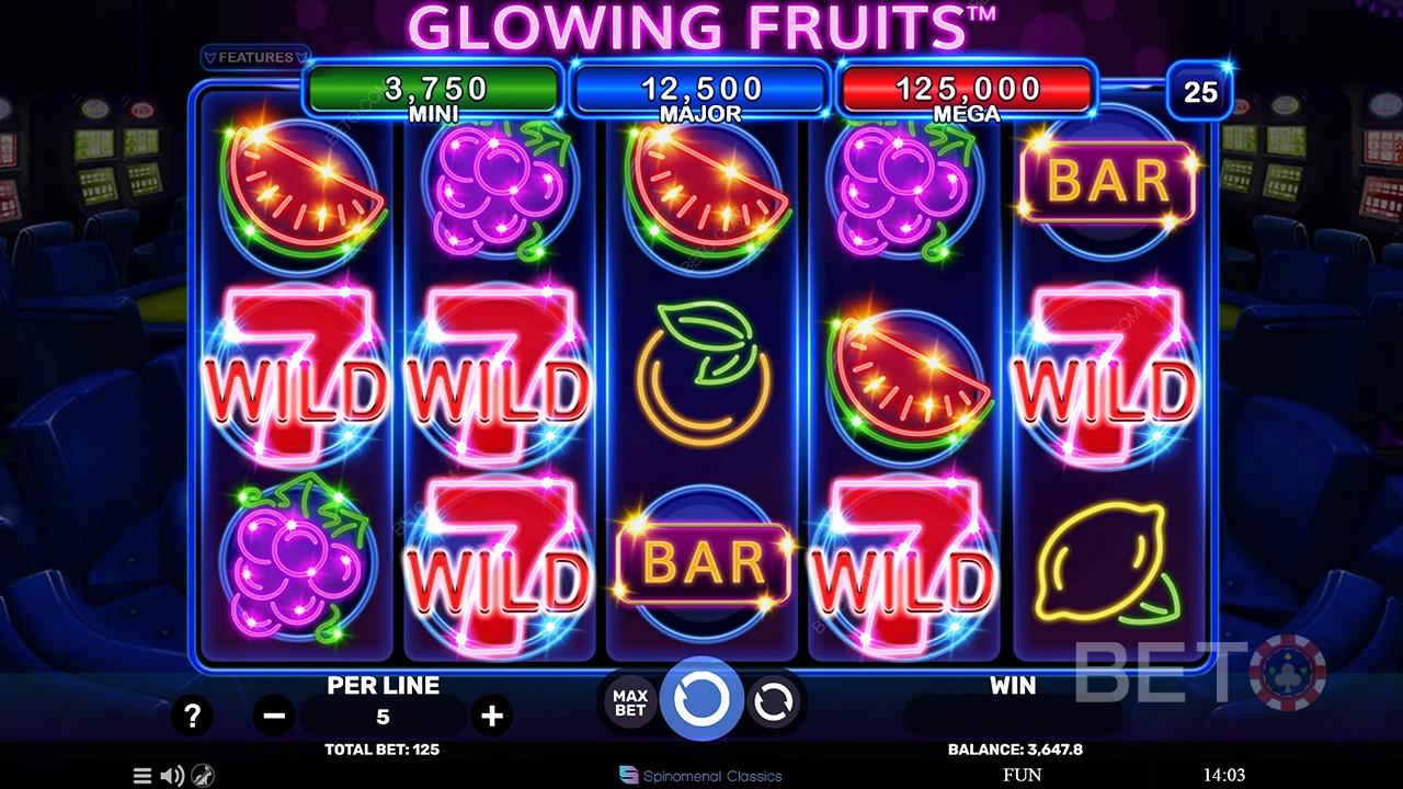 Glowing Fruits Main Gratis