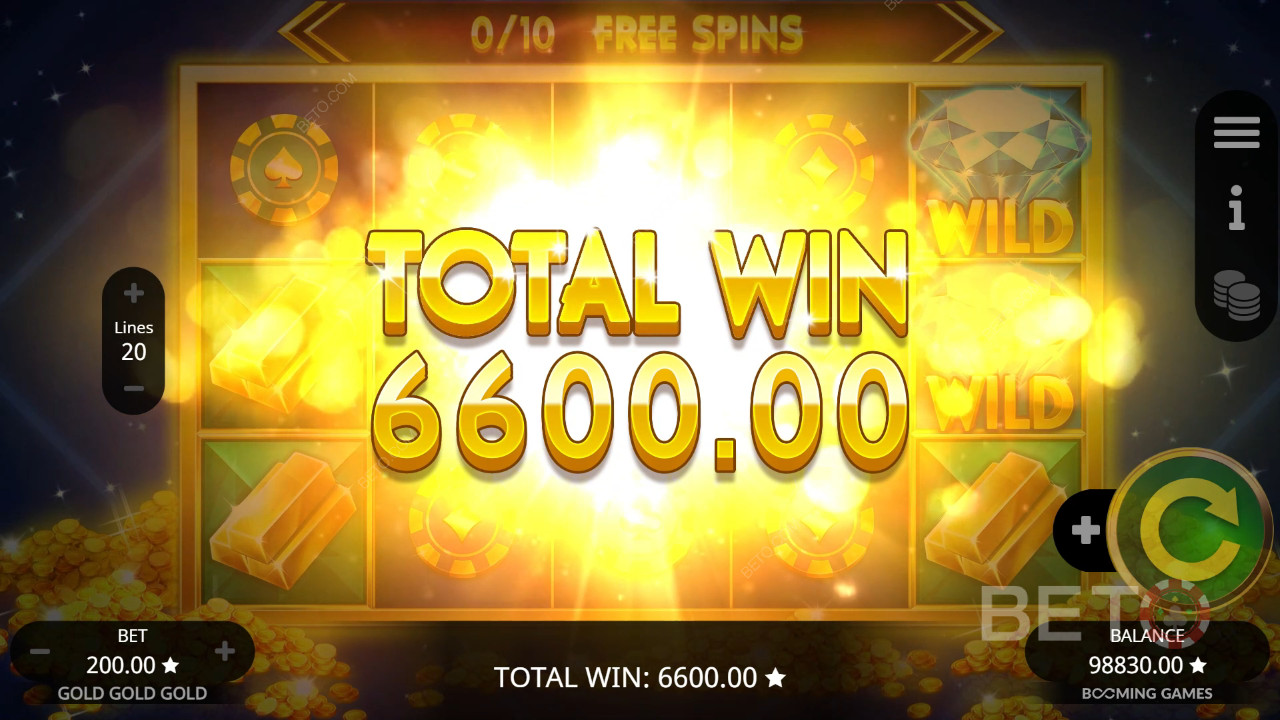 Menangkan 2,000x taruhan Anda di Slot Online Gold Gold Online!