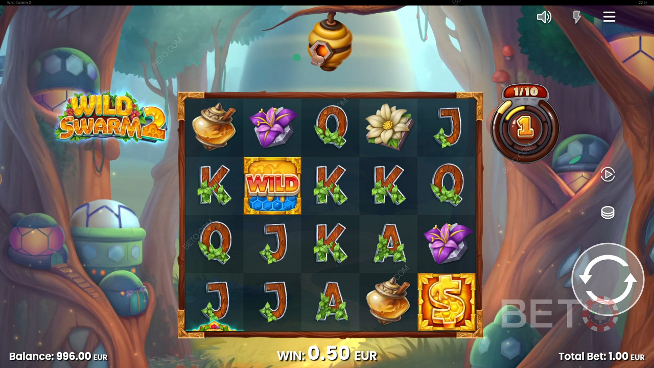 Menangkan 10,000x taruhan Anda di Slot Wild Swarm 2