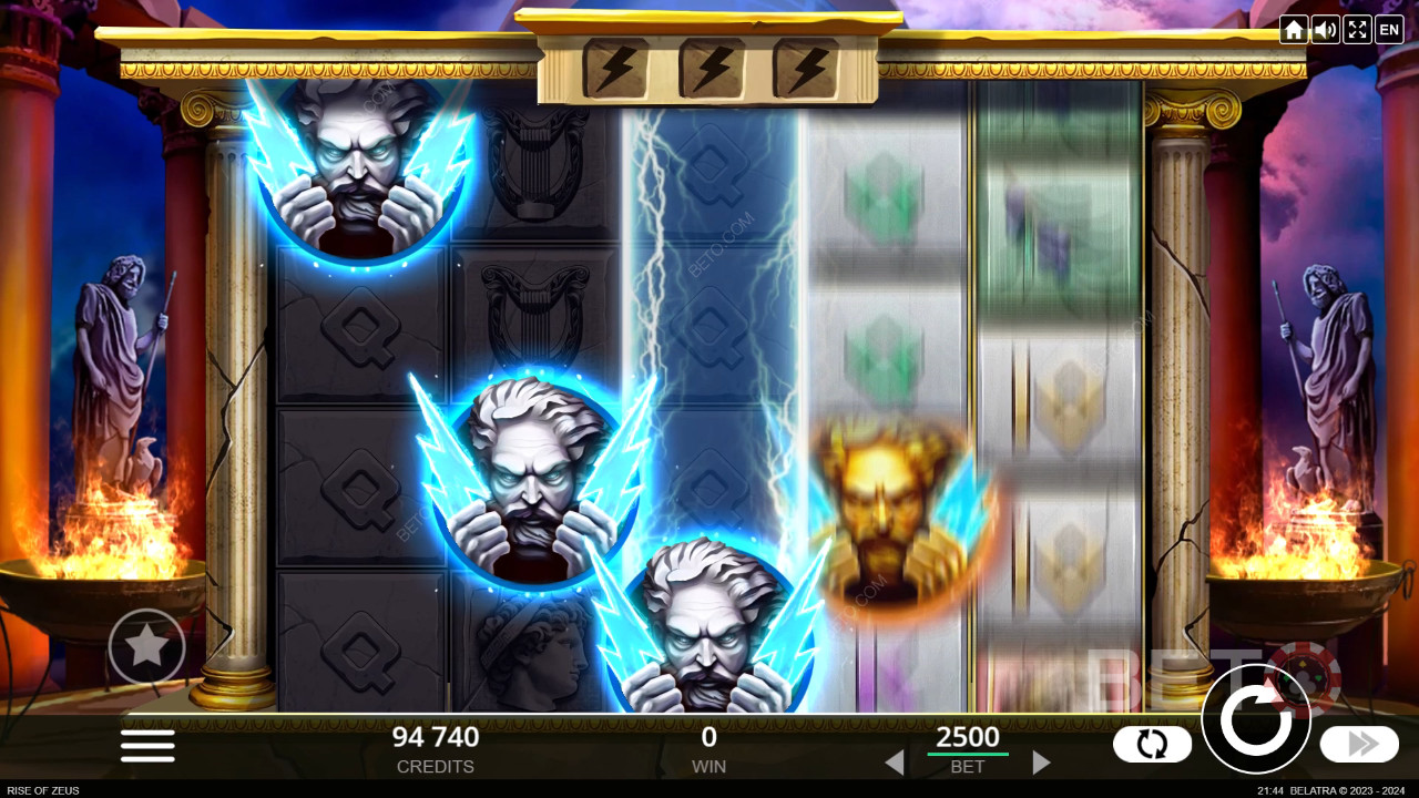 Ulasan Rise of Zeus oleh BETO Slots