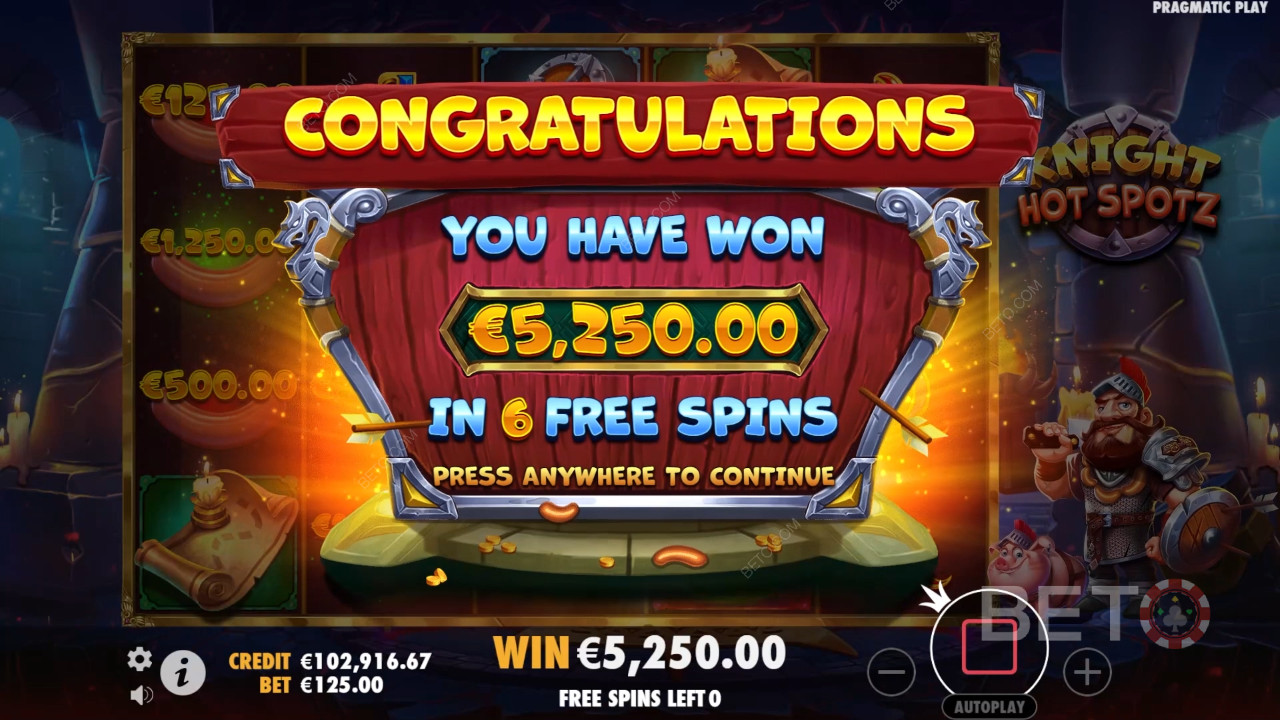 Menangkan 2,000x taruhan Anda di Slot Online Knight Hot Spotz!