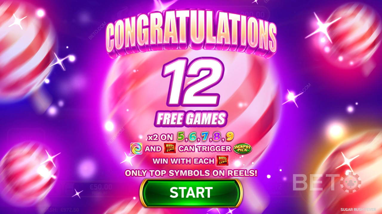 Menangkan 4,544x taruhan Anda di Slot Sugar Rush Fever!