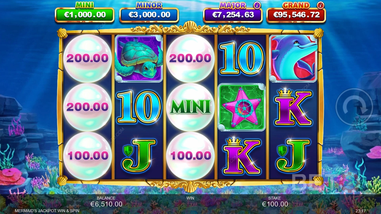 Mermaid's Jackpot Win & Spin Main Gratis
