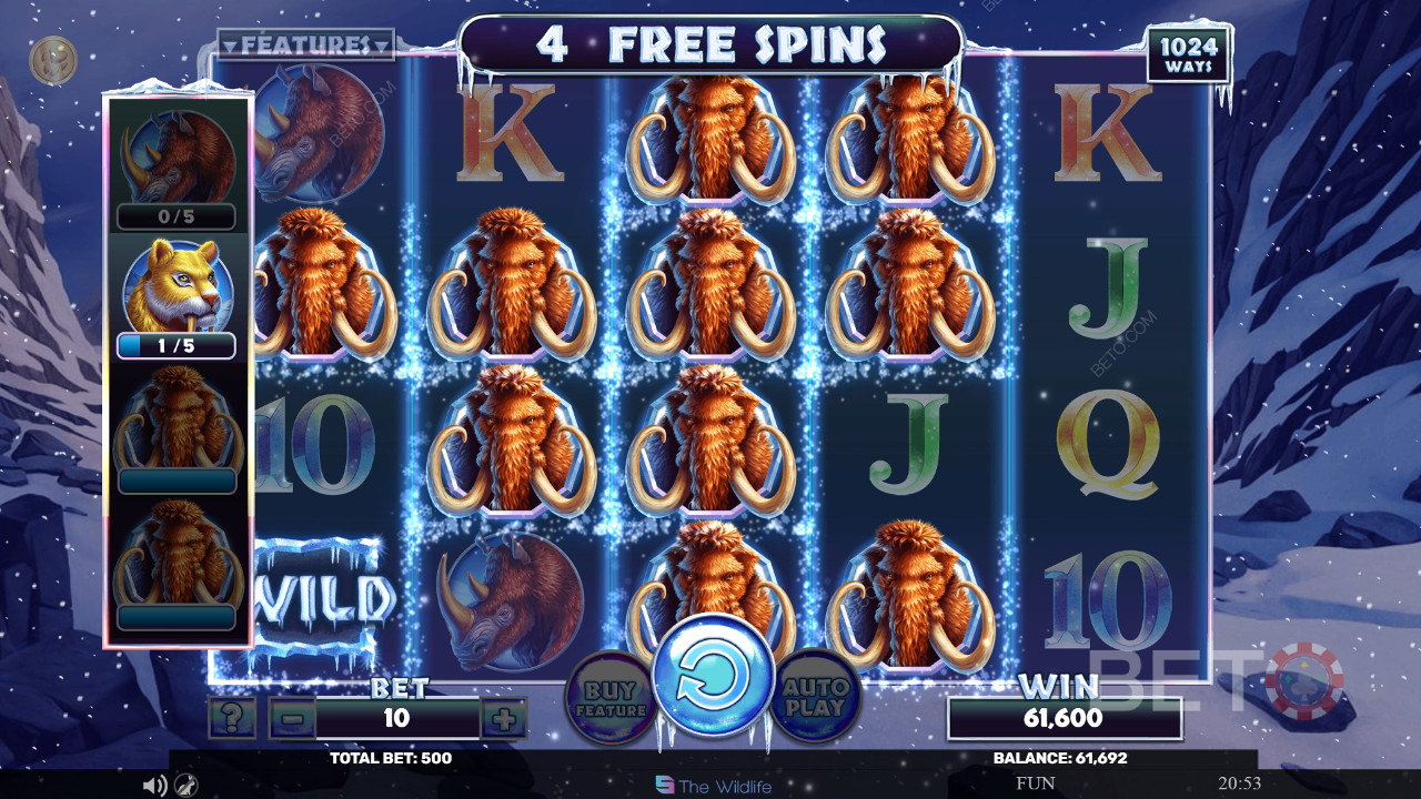 Ulasan Mammoth Rampage oleh BETO Slots