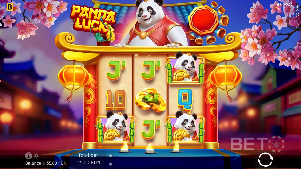 Ulasan Keberuntungan Panda oleh BETO Slots