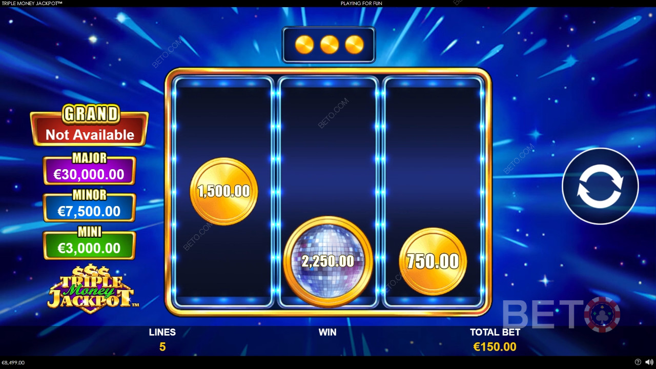 Menangkan 1,334x taruhan Anda di Slot Triple Money Jackpot!