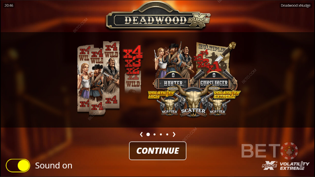 Deadwood adalah permainan slot XNudge dari Nolimit City