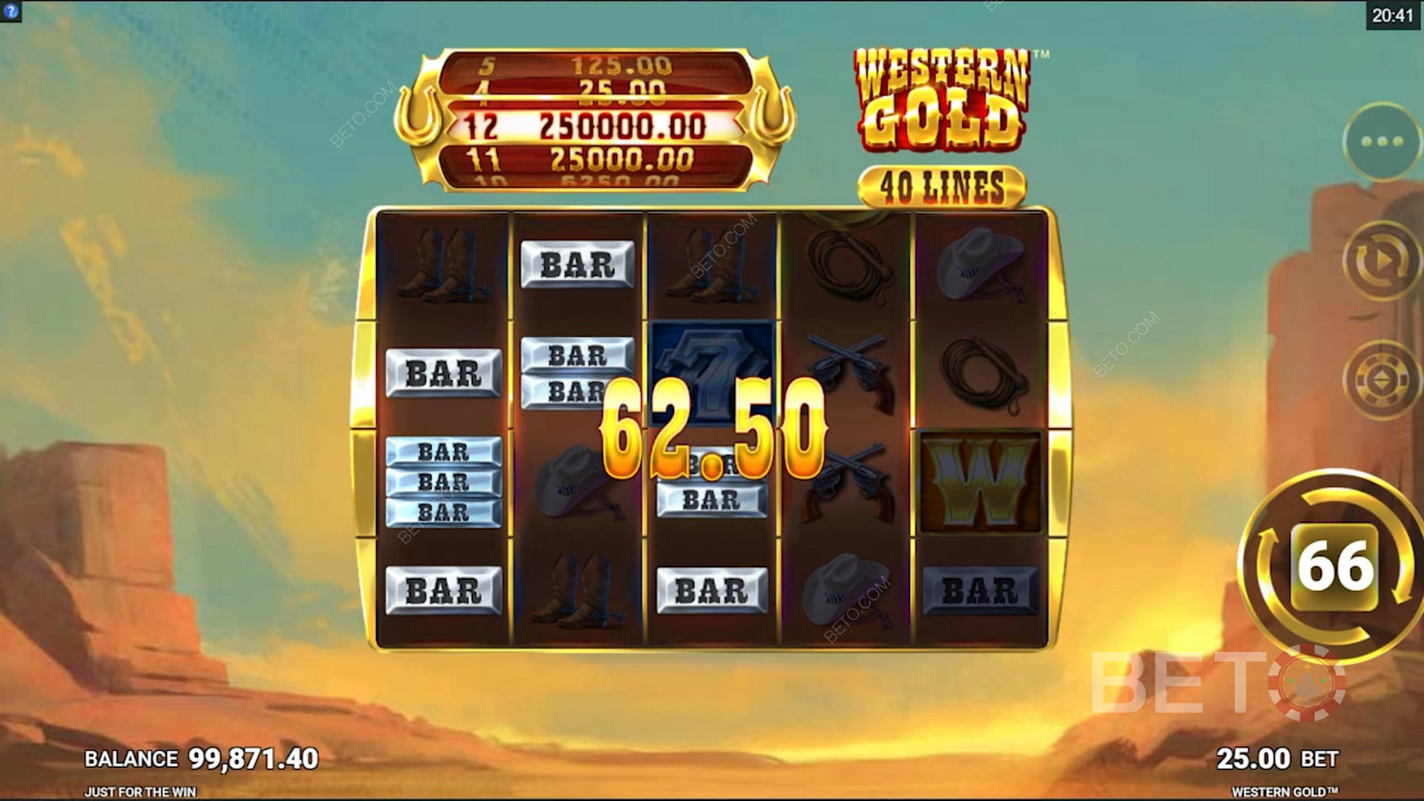 Menggunakan fitur putar otomatis dalam permainan kasino ini