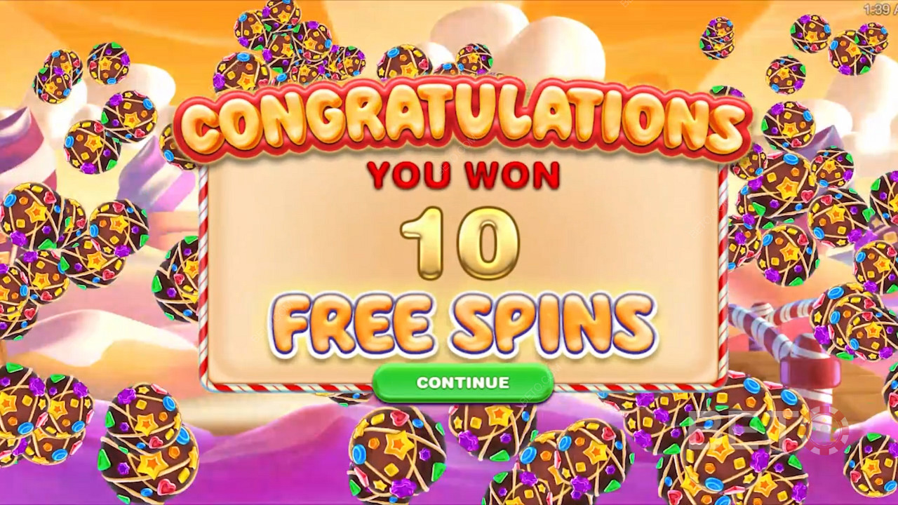 Menangkan putaran gratis di slot Candyways Bonanza Megaways dengan mendaratkan 3 simbol bonus putaran gratis