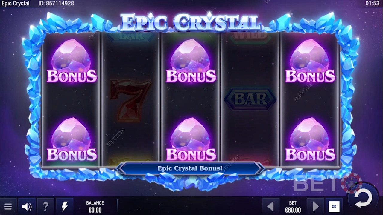 Meluncurkan Putaran Bonus Epic Crystal