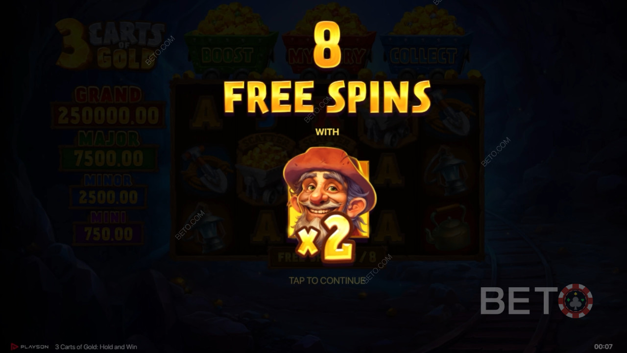 Menangkan 5,000x taruhan Anda di 3 Keranjang Emas: Tahan dan Menangkan Slot!