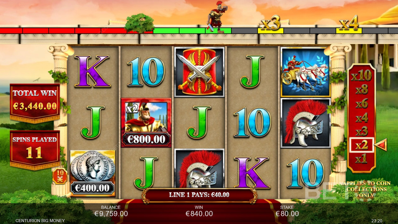 Menangkan 2,500x taruhan Anda di Slot Uang Besar Centurion!