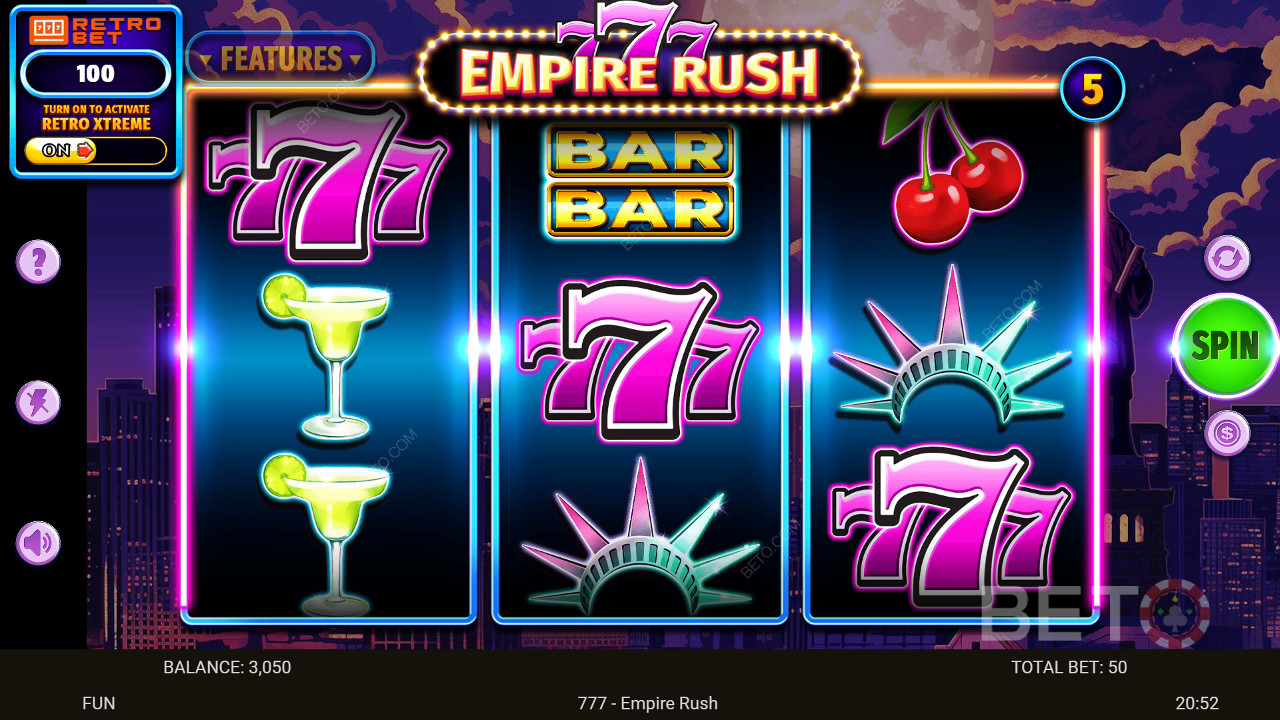 Ulasan 777 Empire Rush oleh BETO Slots
