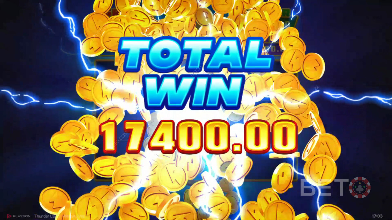 Menangkan 5,150x taruhan Anda di Slot Online Thunder Coins!