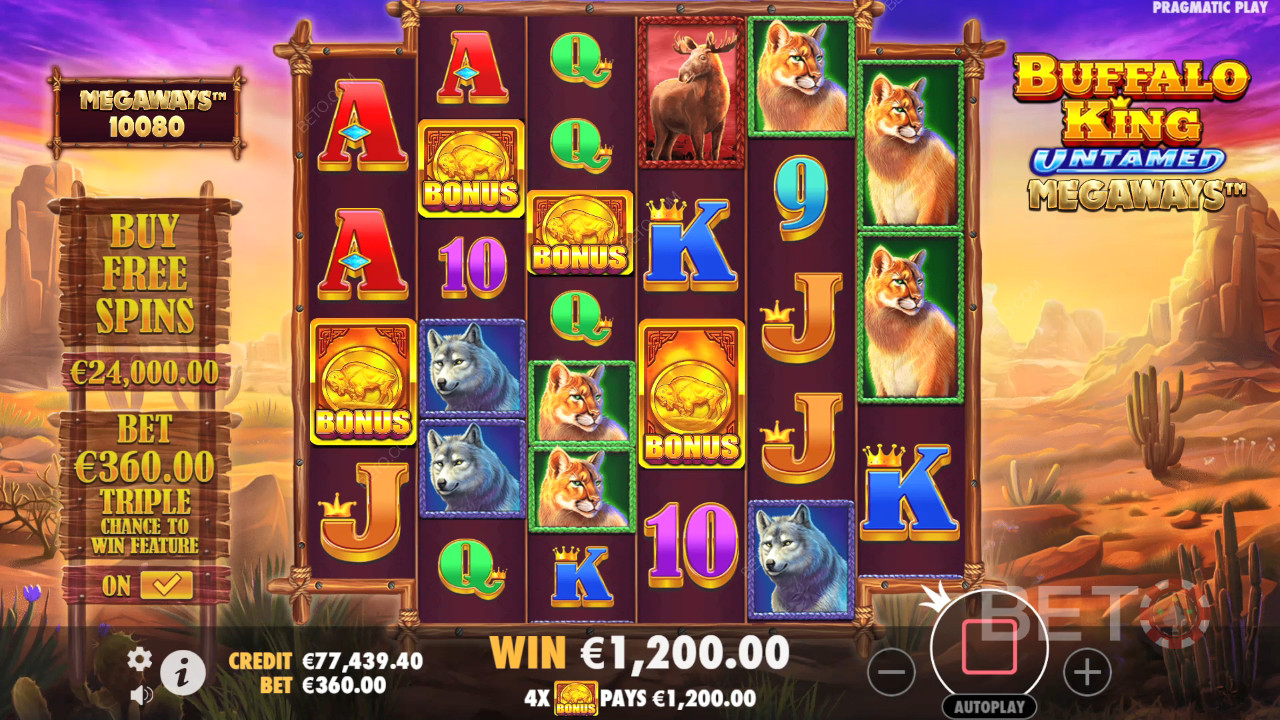 Buffalo King Untamed Megaways Main Gratis