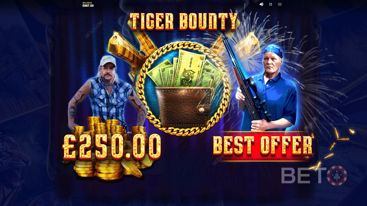 Bonus Tiger Bounty di Joe Exotic