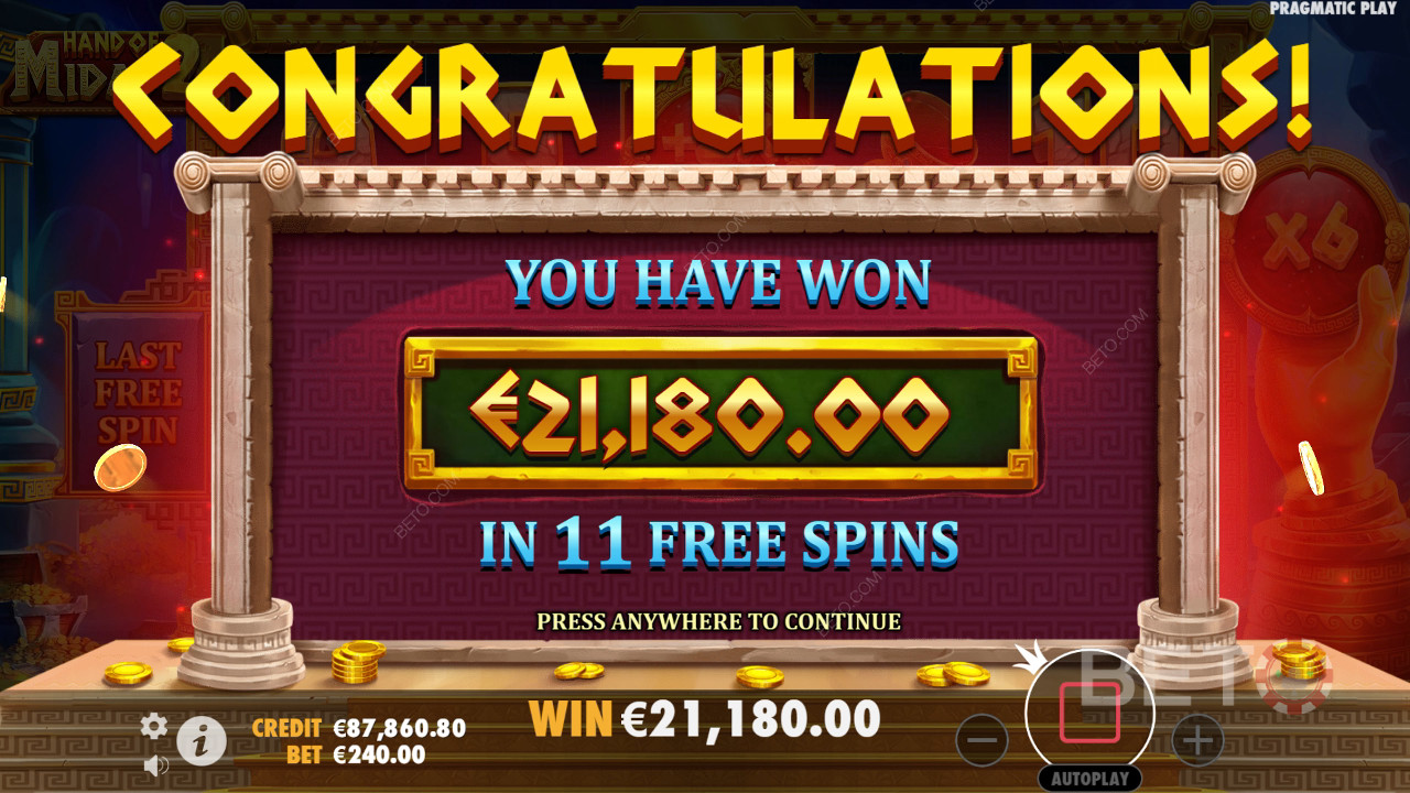 Menangkan 8,000x taruhan Anda di Slot Online Midas 2!