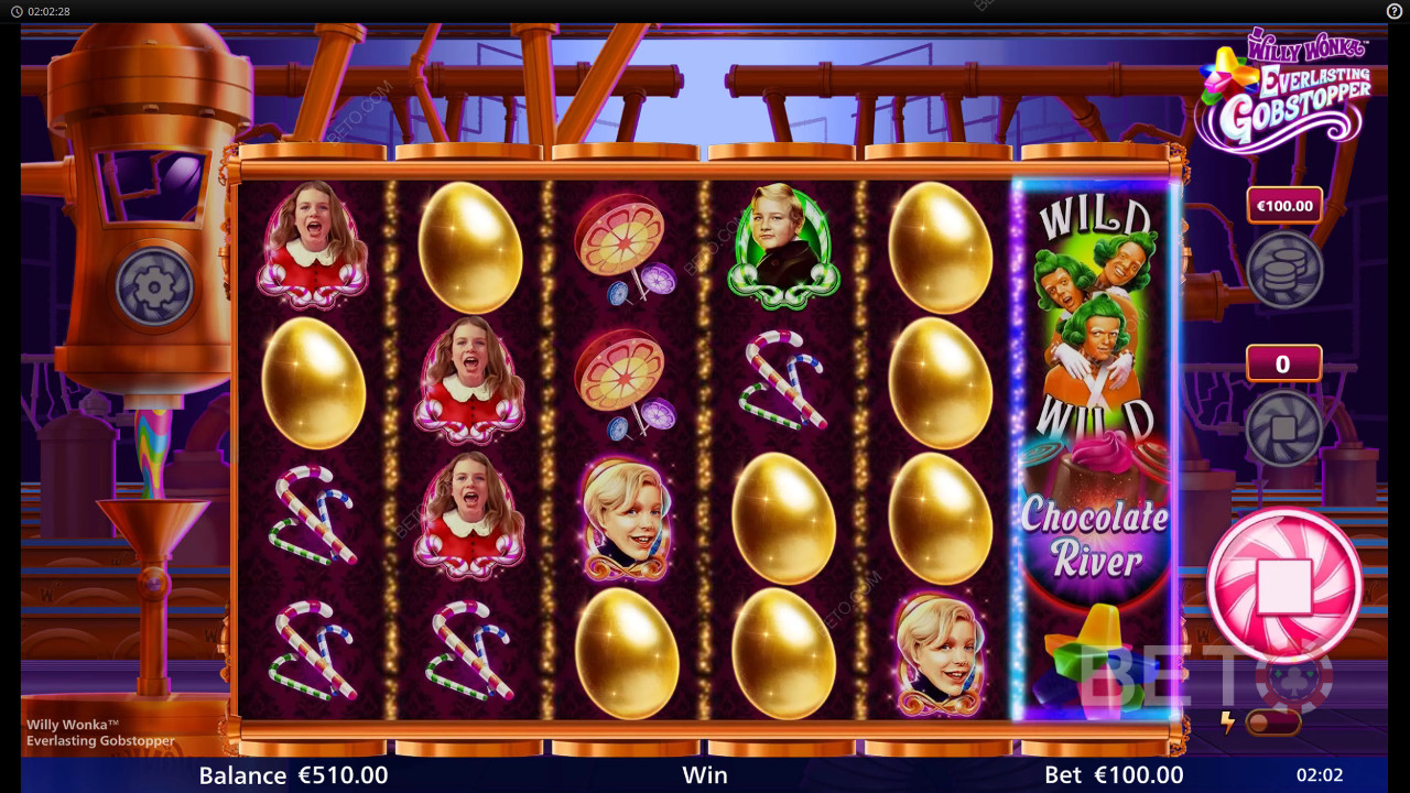 Ulasan Gobstopper Abadi Willy Wonka oleh BETO Slots