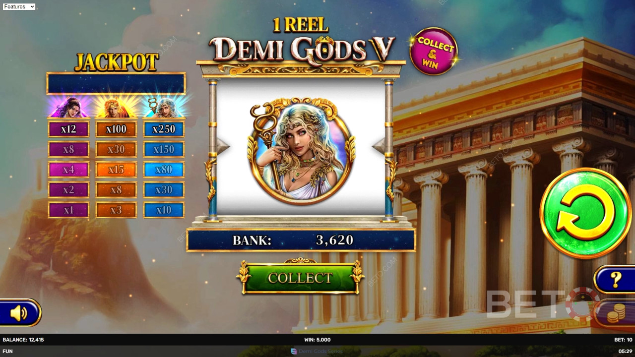 1 Reel - Demi Gods V Main Gratis