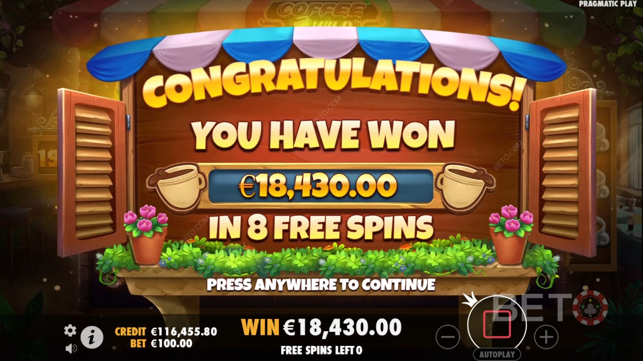 Menangkan 4,000x taruhan Anda di Slot Online Coffee Wild!