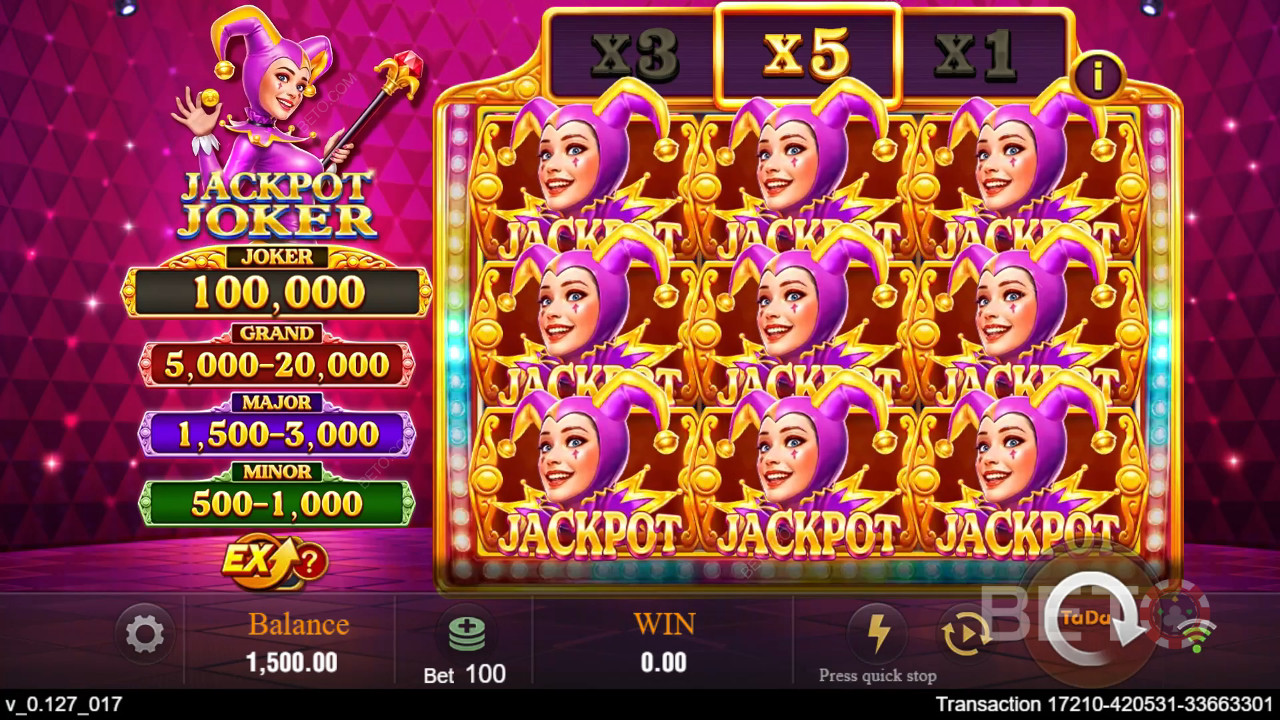 Jackpot Joker (TaDa Gaming) Main Gratis