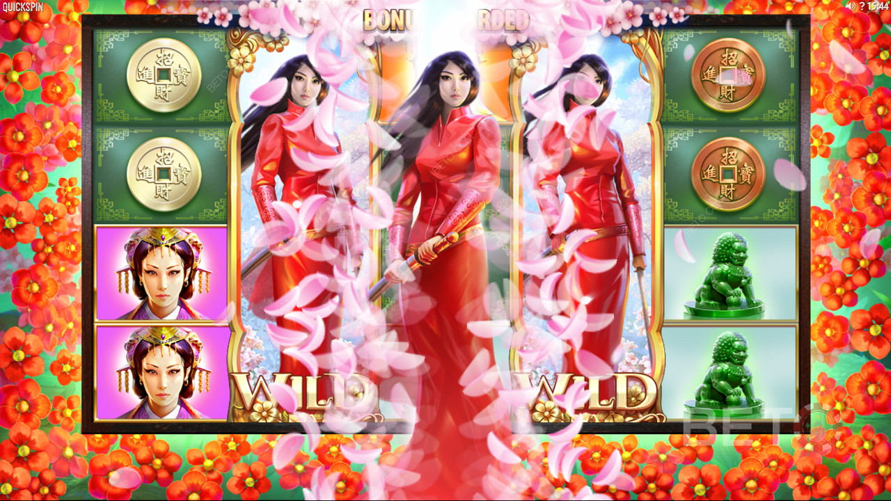 Nikmati respin di slot online Sakura Fortune