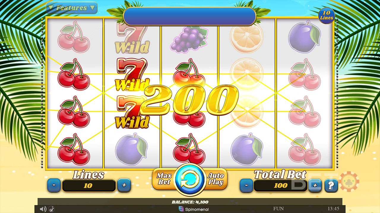 Ulasan 100 Buah Berair oleh BETO Slots